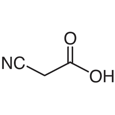 Chemical structure of 2-Cyanoacetic Acid