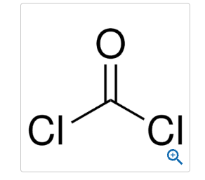 Chemical structure of Phosgene