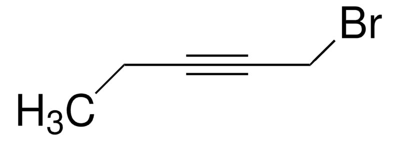Chemical structure of 1-Bromo-2-Pentyne