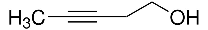 Chemical structure of 3-Pentyn-1-ol